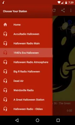 Spooky Halloween Radio Free android App screenshot 0