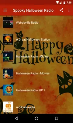 Spooky Halloween Radio Free android App screenshot 2