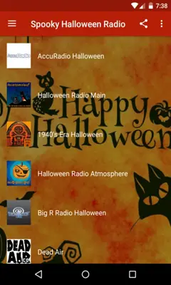 Spooky Halloween Radio Free android App screenshot 3